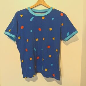 MOKUYOBI | Graphic Shape Tee | Blue, Multicolor | Unisex Small